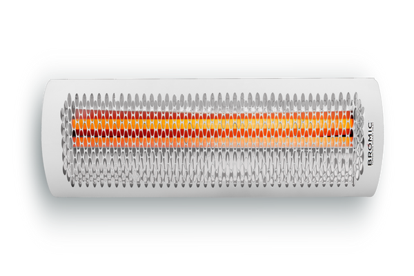 Bromic Tungsten 4000w 220v-240v Series White Double Element Smart-Heat™ Heater, Electric