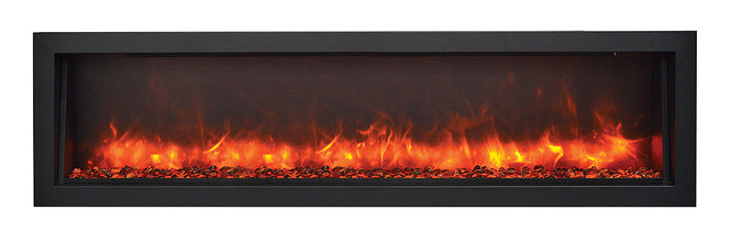 Sierra Flame Smart Electric Fireplace – Built-in only with black steel surround - HVACSup.com