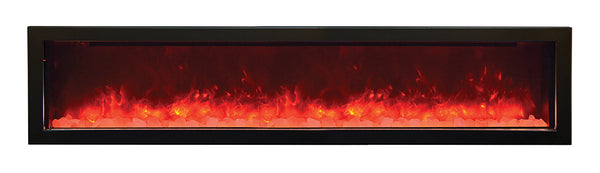 Sierra Flame Smart Electric Fireplace – Built-in only with black steel surround - HVACSup.com