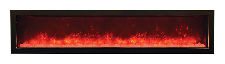 Sierra Flame Smart Electric Fireplace – Built-in only with black steel surround - HVACSup.com