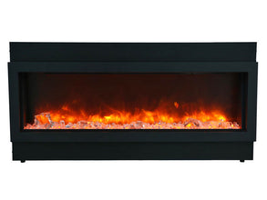 Sierra Flame Smart Electric Fireplace – Built-in only with black steel surround - HVACSup.com