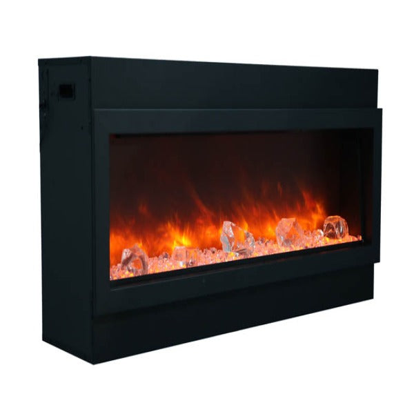 Sierra Flame Smart Electric Fireplace – Built-in only with black steel surround - HVACSup.com