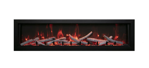 Sierra Flame Smart Electric Fireplace – Built-in only with black steel surround - HVACSup.com