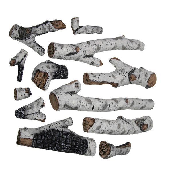 Remii Birch 12 Piece Large Log Set - HVACSup.com