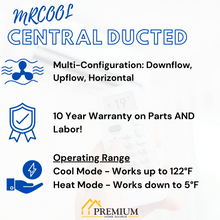 MRCOOL Central Ducted System MRCOOL 48k BTU 17.3 SEER Ducted Air Handler and Condenser