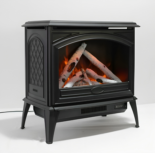 Sierra Flame Cast Iron Freestand Electric Fireplace - HVACSup.com