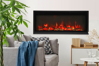 Sierra Flame – Extra Slim Electric Fireplace - HVACSup.com