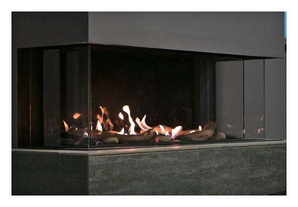 Sierra Flame – 3 Sided Peninsula Gas Fireplace - HVACSup.com