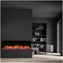 Remii BAY SLIM 3 Sided Smart Electric Fireplace - HVACSup.com