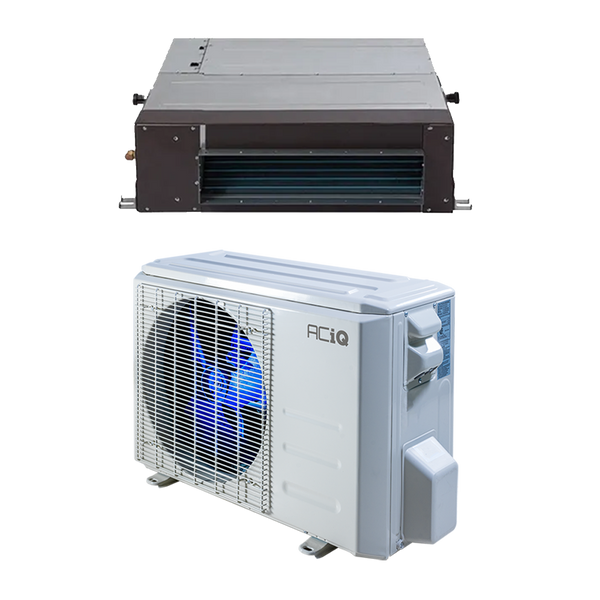 24,000 BTU 21 SEER ACiQ Platinum Single Zone Concealed Duct Mini Split System w/ Max Heat